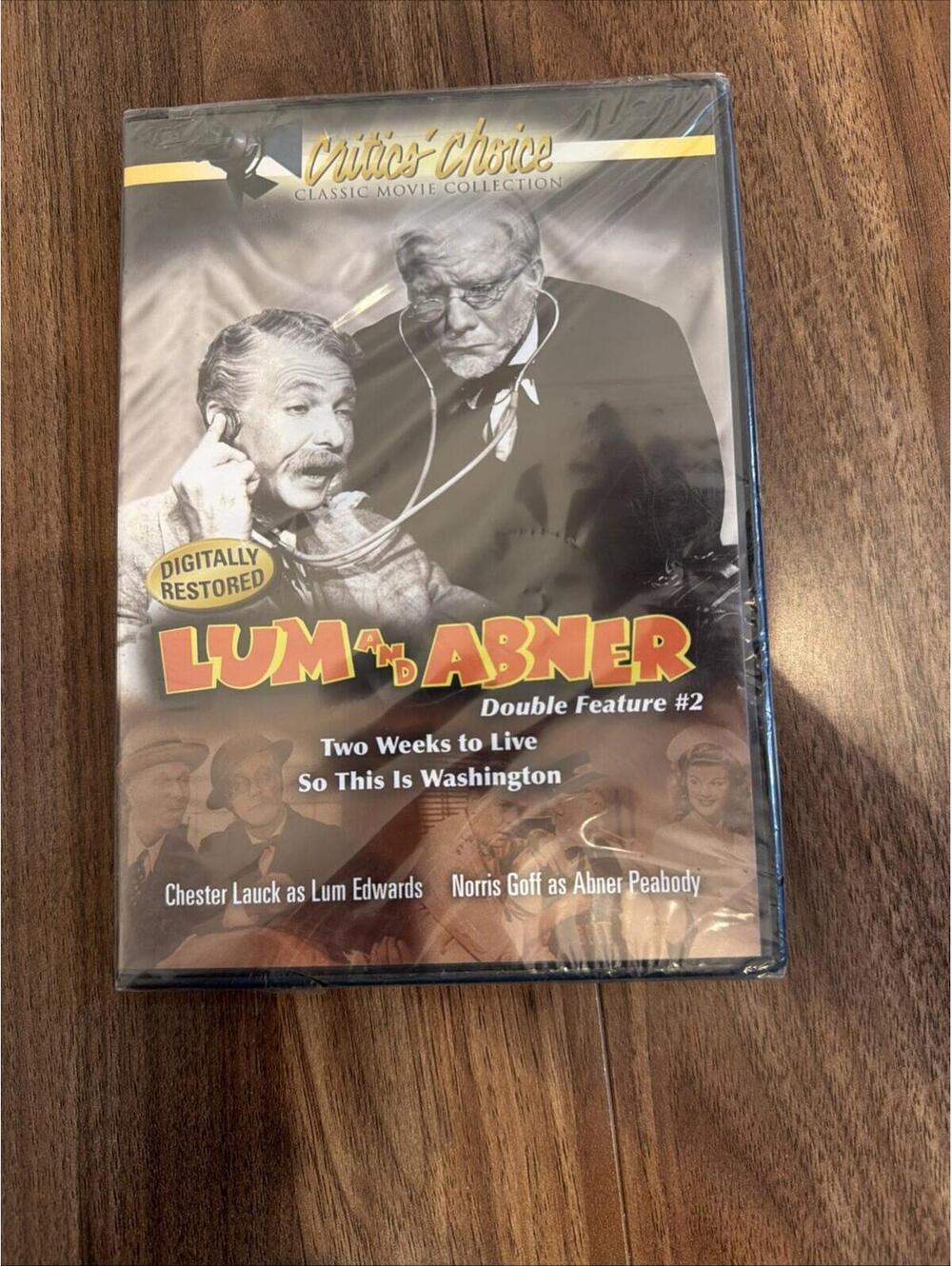Lum & Abner Double Feature Vol. 2 (DVD, 1943, Full Screen) Brand New